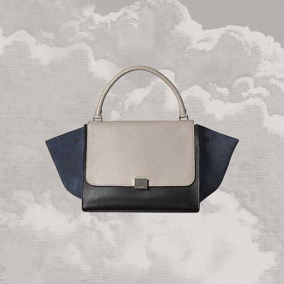 Celine Handbags - CELINE Phoebe Philo Trapeze 2-way Handbag Shoulder Bag Satchel